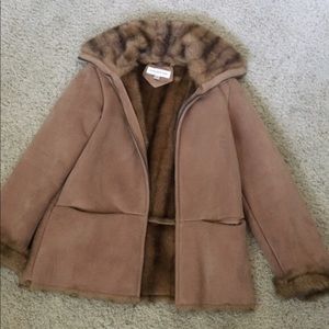 Jones New York faux fur coat